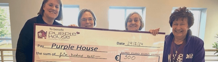 purple house cheque